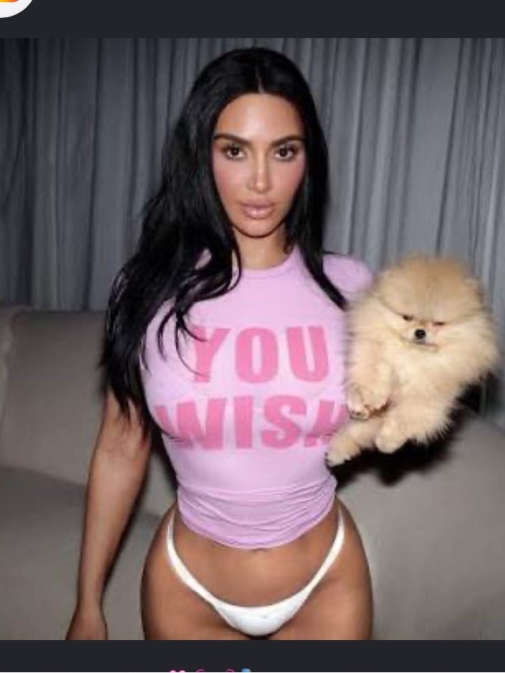 SKIMS NWT FITS EVERYBODY "YOU WISH" PETAL T-SHIRT